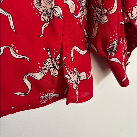 Liz Claiborne Womens V Neck Long Sleeve Blouse - Picture 6 of 9